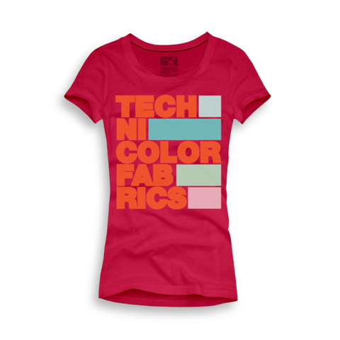 Playera Technicolor Fabrics Mujer Type - Haz click en la imagen para cerrar la ventana